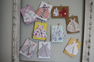 Greeting Cards- Origami Dresses